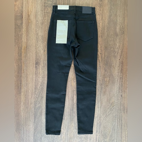 Everlane NWT The Authentic Stretch High-Rise Skinny in Black - Picture 3 of 8